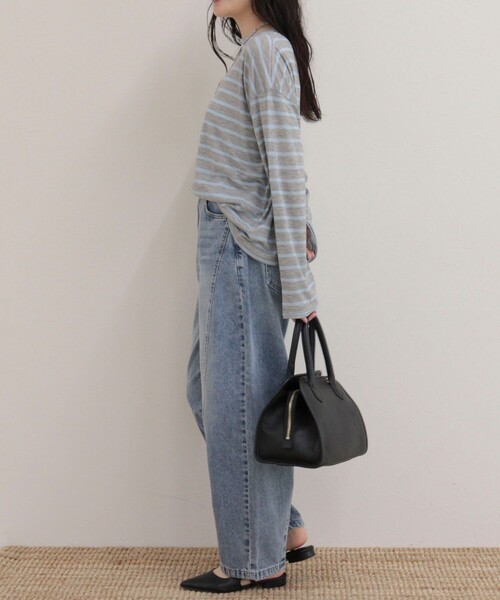 fredy emue(フレディエミュ)の「ハートステッチシアーボーダーロンTシャツ(Tシャツ/カットソー・レディース・ホワイト系その他/ブルー系その他/グレー系その他/オレンジ系その他・38)」の19枚目の写真