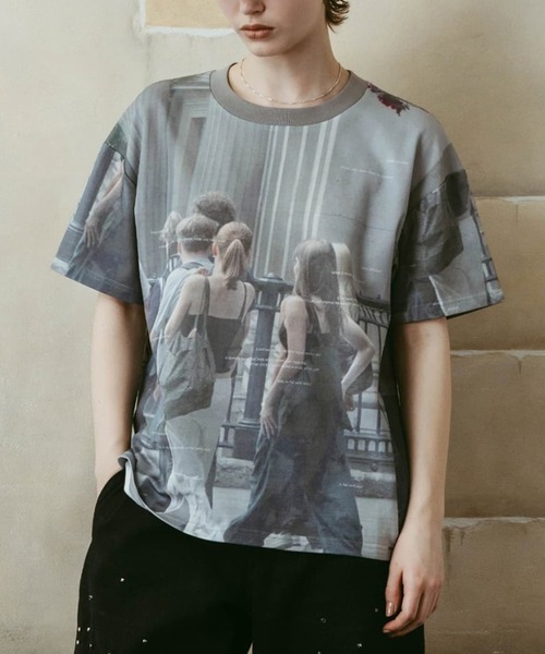 Knuth Marf(クヌースマーフ)の「【Knuth Marf】クヌースマーフ school graphic tee(Tシャツ/カットソー・レディース・マルチ・FREE)」の1枚目の写真