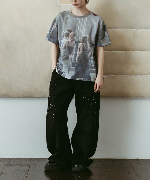 Knuth Marf(クヌースマーフ)の「【Knuth Marf】クヌースマーフ school graphic tee(Tシャツ/カットソー・レディース・マルチ・FREE)」の10枚目の写真