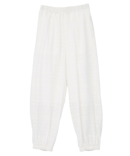 MANOF(マノフ)の「EMBROIDERY LACE JOGGER PANTS(その他パンツ・レディース・ホワイト/ブラック・S/M)」の19枚目の写真