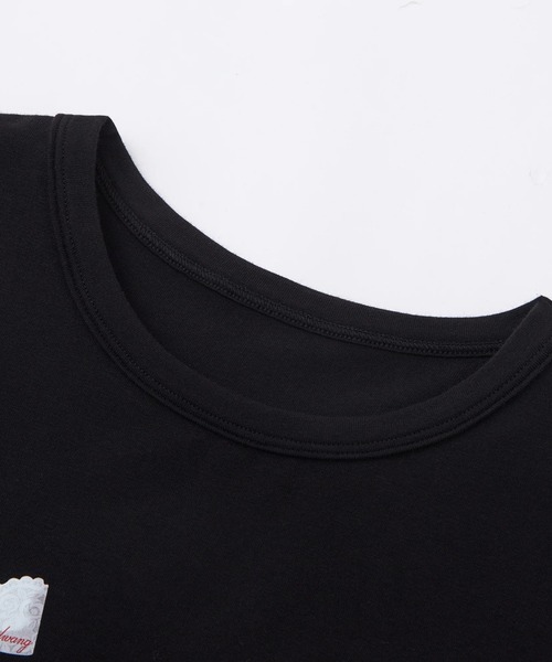 andwang（アンドワン）の「Ribbon&Ribbon Tee（Tシャツ/カットソー・レディース・ブラック・FREE）」の11枚目の写真