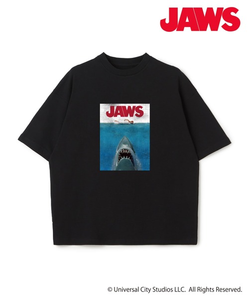 Universal Filmarket(ユニバーサルフィルマーケット)の「【JAWS/ジョーズ】ヴィンテージライクビッグシルエット半袖Tシャツ/ Over Harf Sleeve T-shirt《UNISEX》(Tシャツ/カットソー・レディース・ブラック/ホワイト・XL/M/L)」の3枚目の写真