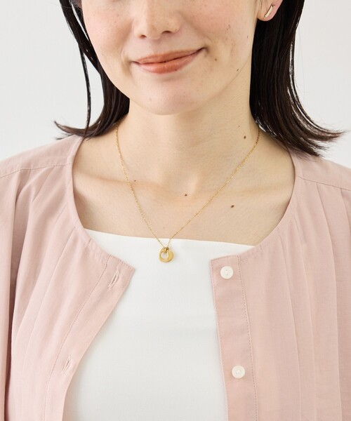 ROPE' PICNIC(ロペピクニック)の「ステンレスハートモチーフトップショートネックレス(ネックレス・レディース・ゴールド/シルバー・FREE)」の3枚目の写真