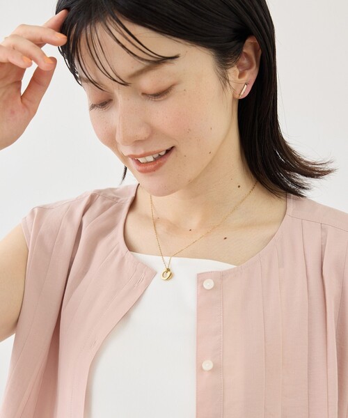 ROPE' PICNIC(ロペピクニック)の「ステンレスハートモチーフトップショートネックレス(ネックレス・レディース・ゴールド/シルバー・FREE)」の4枚目の写真