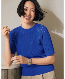 透かし編み・ボクシーニット