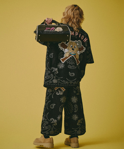 GALFY(ガルフィー)の「『GALFY/ガルフィー』プチ家出BAG【Z】(ボストンバッグ・レディース・ブラック/ピンク・FREE)」の7枚目の写真