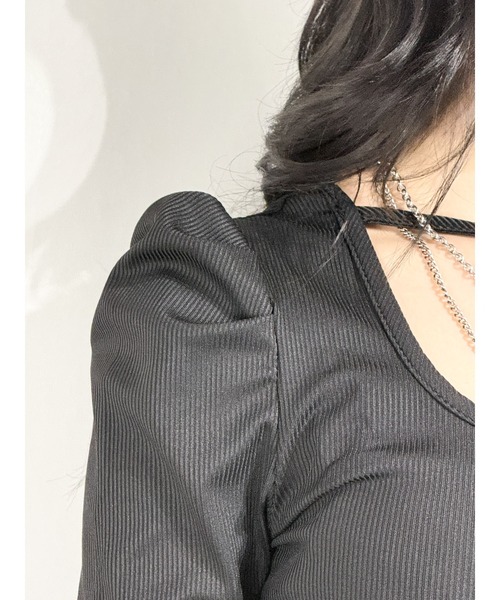 marcydorn（マーシードルン）の「サイドドローストリング タイトロングワンピース フレアマーメイドドレス（ワンピース・レディース・ブラック/ブラウン・S/M/L）」の10枚目の写真