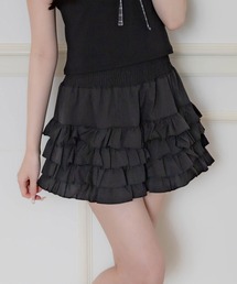 ヘムティアードフリルミニスカート