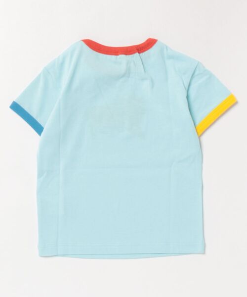 HAKKA BABY（ハッカベビー）の「[ベビー]ライオンプリント接触冷感Tシャツ（Tシャツ/カットソー・キッズ・ライトグレー/ライトブルー・L）」の3枚目の写真