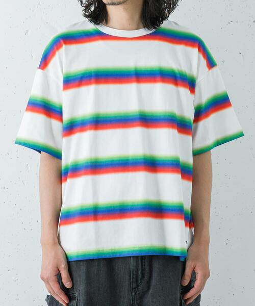 LOTTO(ロット)の「LOTTO MULTI BORDER T-SHIRTS(Tシャツ/カットソー・メンズ・ホワイト・X-LARGE/MEDIUM/LARGE)」の8枚目の写真