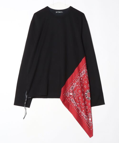 mastermind JAPAN(マスターマインド)の「SIDE BANDANNA LS TEE(Tシャツ/カットソー・メンズ・ブラック系その他・XL)」の1枚目の写真