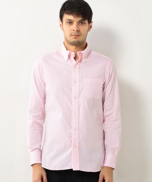 UNITED ARROWS（ユナイテッドアローズ）の「◎UAS オックス ボタンダウン シャツ◆（シャツ/ブラウス・メンズ・ライトピンク・MEDIUM/LARGE/X-SMALL/SMALL）」の3枚目の写真