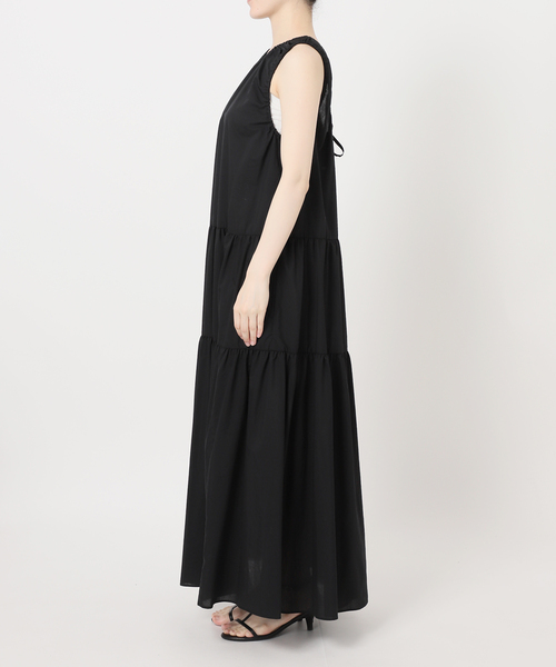B.C STOCK(ベーセーストック)の「手洗い可 / ティアードボリュームワンピース(ワンピース・レディース・ブラウン/グリーン/ブラック・FREE)」の16枚目の写真