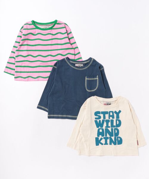LSP WOW(エルエスピーワオ)の「【LSP WOW!】3枚セット/アソート長袖Tシャツ(Tシャツ/カットソー・キッズ・その他3/その他1/その他2・110/100/90/80/130/120)」の1枚目の写真
