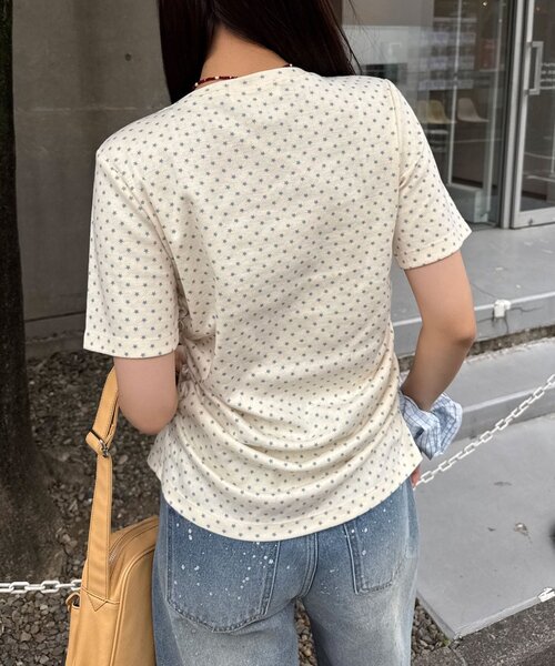 CIAOPANIC（チャオパニック）の「スターシャーリングTEE（Tシャツ/カットソー・レディース・イエロー/ネイビー・FREE）」の13枚目の写真