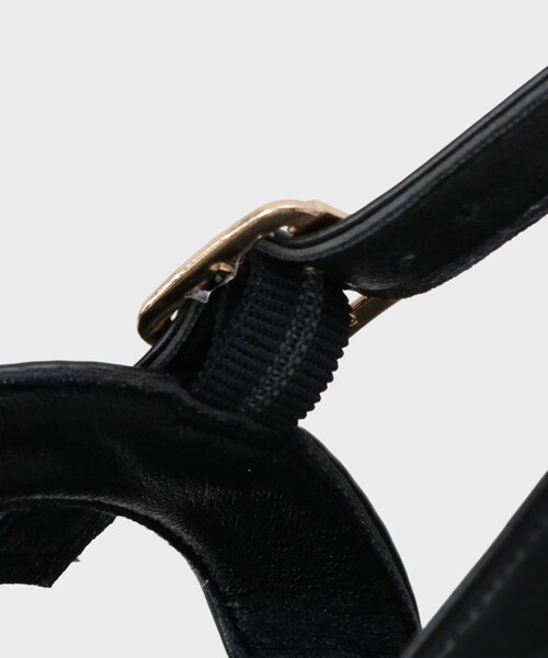 cs T&P(シーエスティーアンドピー)の「厚底ビックシフォンサンダル(サンダル・レディース・ブラック/アイボリー・S/LL/L/M)」の11枚目の写真