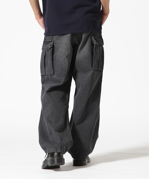 AVIREX(アヴィレックス)の「《WEB&DEPOT限定》M-65 FATIGUE DENIM PANTS / M-65 ファティーグ デニム パンツ / AVIREX / アヴィレックス(デニムパンツ・メンズ・インディゴブルー/ブラック・X-SMALL/MEDIUM/SMALL/XX-LARGE/X-LARGE/LARGE)」の4枚目の写真