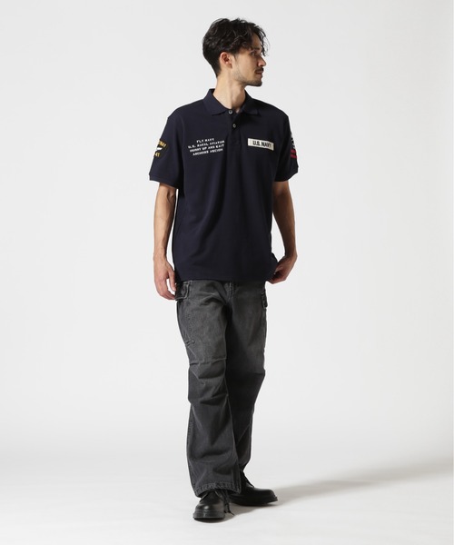 AVIREX(アヴィレックス)の「《WEB&DEPOT限定》M-65 FATIGUE DENIM PANTS / M-65 ファティーグ デニム パンツ / AVIREX / アヴィレックス(デニムパンツ・メンズ・インディゴブルー/ブラック・X-SMALL/MEDIUM/SMALL/XX-LARGE/X-LARGE/LARGE)」の5枚目の写真