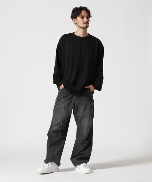 AVIREX(アヴィレックス)の「《WEB&DEPOT限定》M-65 FATIGUE DENIM PANTS / M-65 ファティーグ デニム パンツ / AVIREX / アヴィレックス(デニムパンツ・メンズ・インディゴブルー/ブラック・X-SMALL/MEDIUM/SMALL/XX-LARGE/X-LARGE/LARGE)」の6枚目の写真