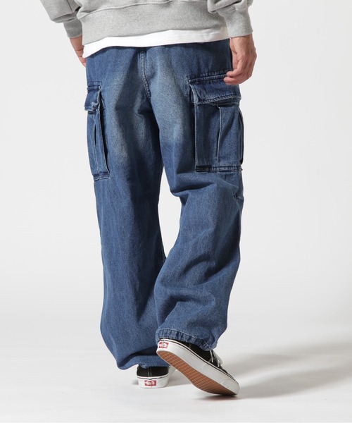 AVIREX(アヴィレックス)の「《WEB&DEPOT限定》M-65 FATIGUE DENIM PANTS / M-65 ファティーグ デニム パンツ / AVIREX / アヴィレックス(デニムパンツ・メンズ・インディゴブルー/ブラック・X-SMALL/MEDIUM/SMALL/XX-LARGE/X-LARGE/LARGE)」の10枚目の写真