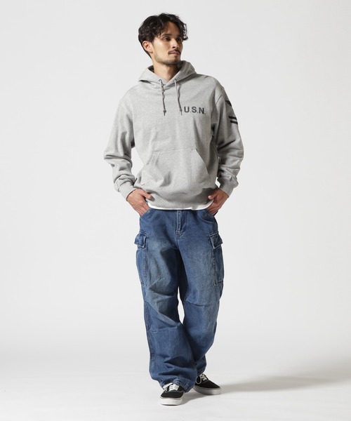 AVIREX(アヴィレックス)の「《WEB&DEPOT限定》M-65 FATIGUE DENIM PANTS / M-65 ファティーグ デニム パンツ / AVIREX / アヴィレックス(デニムパンツ・メンズ・インディゴブルー/ブラック・X-SMALL/MEDIUM/SMALL/XX-LARGE/X-LARGE/LARGE)」の11枚目の写真