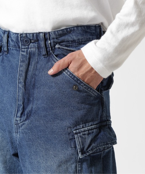 AVIREX(アヴィレックス)の「《WEB&DEPOT限定》M-65 FATIGUE DENIM PANTS / M-65 ファティーグ デニム パンツ / AVIREX / アヴィレックス(デニムパンツ・メンズ・インディゴブルー/ブラック・X-SMALL/MEDIUM/SMALL/XX-LARGE/X-LARGE/LARGE)」の16枚目の写真