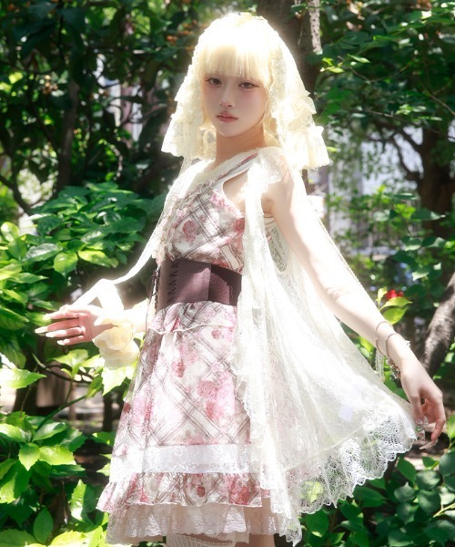 myu:loret(ミュウロレット)の「ラッフルレースジレ(カーディガン/ボレロ・レディース・キナリ・FREE)」の7枚目の写真