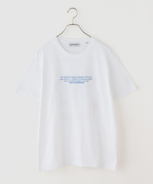 Carne Bollente(カルネボレンテ)の「Carne Bollente / カルネボレンテ Searching Romance?(Tシャツ/カットソー・レディース・ホワイト・SMALL)」の1枚目の写真