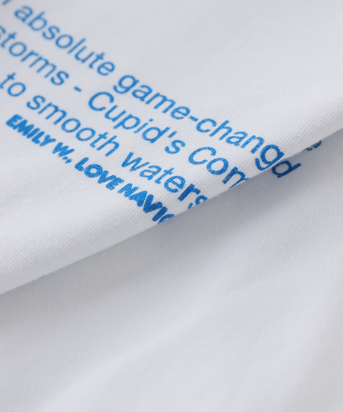 Carne Bollente(カルネボレンテ)の「Carne Bollente / カルネボレンテ Searching Romance?(Tシャツ/カットソー・レディース・ホワイト・SMALL)」の5枚目の写真