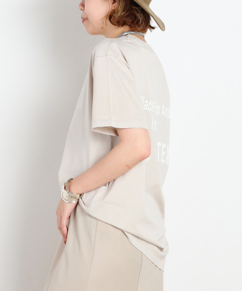 AP STUDIO（エーピーストゥディオ）の「Logo TEE（Tシャツ/カットソー・レディース・スミクロ/アイボリー/ベージュ・FREE）」の15枚目の写真