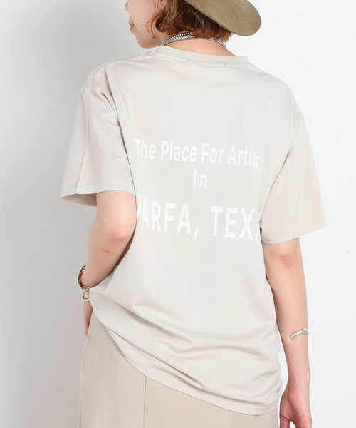 AP STUDIO（エーピーストゥディオ）の「Logo TEE（Tシャツ/カットソー・レディース・スミクロ/アイボリー/ベージュ・FREE）」の16枚目の写真