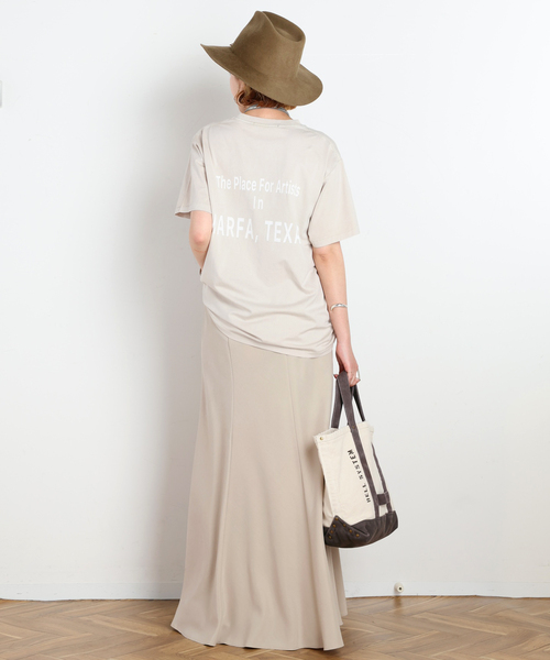 AP STUDIO（エーピーストゥディオ）の「Logo TEE（Tシャツ/カットソー・レディース・スミクロ/アイボリー/ベージュ・FREE）」の19枚目の写真