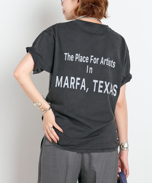 AP STUDIO（エーピーストゥディオ）の「Logo TEE（Tシャツ/カットソー・レディース・スミクロ/アイボリー/ベージュ・FREE）」の22枚目の写真