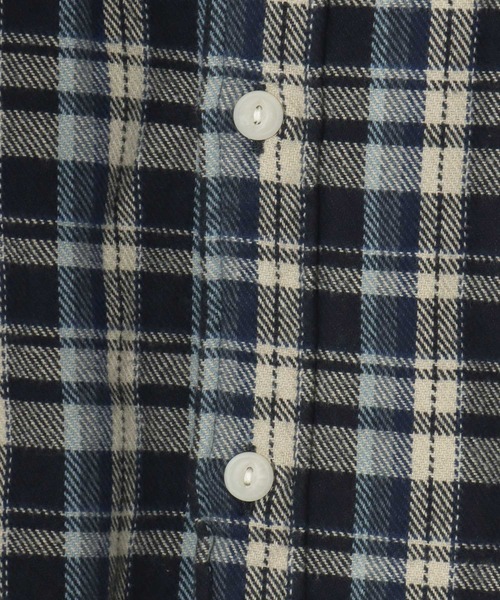 Levi's（リーバイス）の「Levi's/リーバイス JACKSON WORKER OMBRE CHECK SHIRT/オーバーサイズ オンブレチェックシャツ/フランネルシャツ/レギュラーカラーシャツ/レディース メンズ（シャツ/ブラウス・メンズ・ネイビー/カーキ/ワイン・M/L/XL）」の17枚目の写真