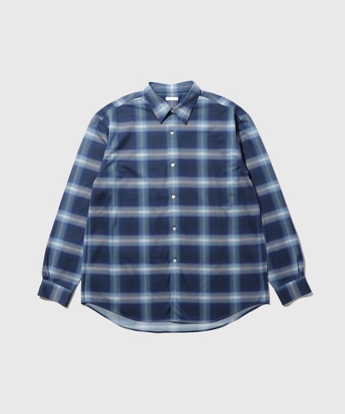 KANEMASA PHIL.(カネマサフィル)の「《別注》【KANEMASA PHIL. / カネマサ フィル】28G Ombre Check Modest Shirt(シャツ/ブラウス・メンズ・ブルー系その他4/ブラック・M/L)」の7枚目の写真