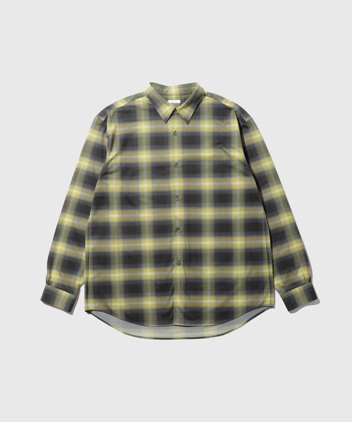 KANEMASA PHIL.(カネマサフィル)の「《別注》【KANEMASA PHIL. / カネマサ フィル】28G Ombre Check Modest Shirt(シャツ/ブラウス・メンズ・ブルー系その他4/ブラック・M/L)」の9枚目の写真