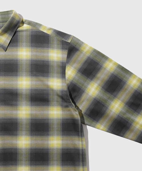 KANEMASA PHIL.(カネマサフィル)の「《別注》【KANEMASA PHIL. / カネマサ フィル】28G Ombre Check Modest Shirt(シャツ/ブラウス・メンズ・ブルー系その他4/ブラック・M/L)」の12枚目の写真