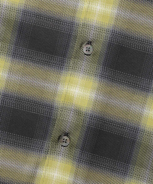 KANEMASA PHIL.(カネマサフィル)の「《別注》【KANEMASA PHIL. / カネマサ フィル】28G Ombre Check Modest Shirt(シャツ/ブラウス・メンズ・ブルー系その他4/ブラック・M/L)」の13枚目の写真