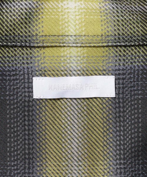 KANEMASA PHIL.(カネマサフィル)の「《別注》【KANEMASA PHIL. / カネマサ フィル】28G Ombre Check Modest Shirt(シャツ/ブラウス・メンズ・ブルー系その他4/ブラック・M/L)」の14枚目の写真