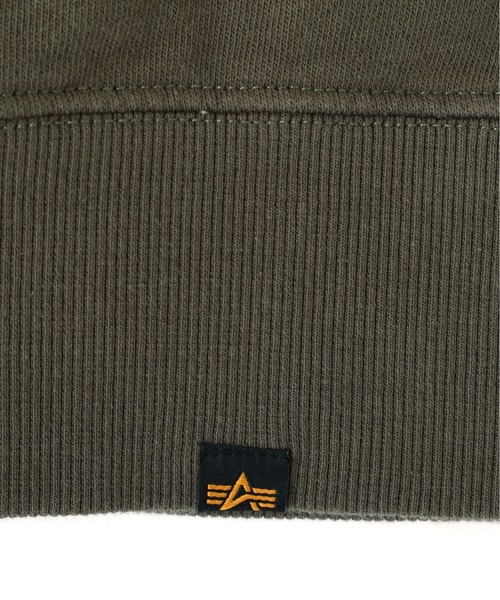 Alpha Industries（アルファインダストリーズ）の「【日本限定】Alpha Industries/アルファ インダストリーズ/ALPHA RED RIBBON ZIP HOODIE/レッドリボン ジップフーディ（パーカー・メンズ・ブラック/ネイビー/グレー/オリーブ/オートミール・S/M/L/2XL/XL）」の13枚目の写真