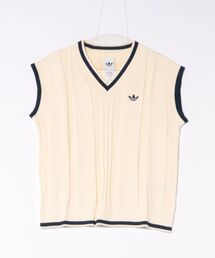 adidas アディダス W CABLE KNIT VEST ショートスリーブ KR7062 WARMVANILLA