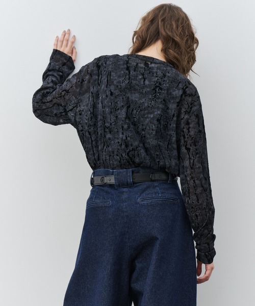 AIVER(アイバー)の「AIVER フロッキーシアーヘンリーネックプルオーバー(Tシャツ/カットソー・メンズ・ホワイト系その他/ブラック系その他・SMALL/MEDIUM/LARGE)」の22枚目の写真