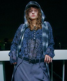 AIVER（アイバー）の「AIVER　フロッキーシアーヘンリーネックプルオーバー（Tシャツ/カットソー）」
