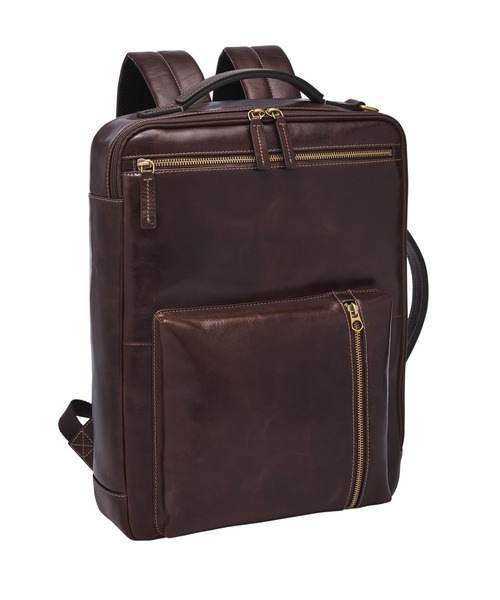 FOSSIL(フォッシル)の「フォッシル リュックサック メンズ レザー ブラウン A4収納可 MBG9599203(バックパック/リュック・メンズ・ブラウン・FREE)」の5枚目の写真