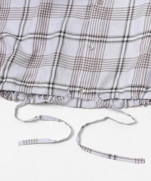 THE GOODLAND MARKET（ザグッドランドマーケット）の「cwtch　CHECK SHIRT HOODIE（シャツ/ブラウス・レディース・ブルー/ブラウン・FREE）」の22枚目の写真
