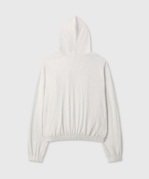 DIVEIN（ダイブイン）の「SLUB CROP HOOD ZIP-UP (IVORY)（パーカー・メンズ・その他・2/1）」の3枚目の写真