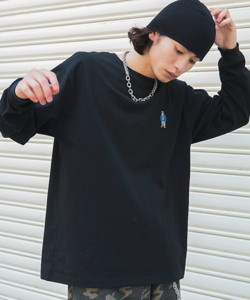 WEGO(ウィゴー)の「∴WEGO/【26年秋冬新作】別注BENDAVISワンポイントT(LS)(Tシャツ/カットソー・メンズ・アッシュグレー/ブラック/ホワイト・LARGE/MEDIUM/SMALL)」の19枚目の写真