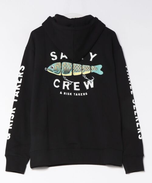 SALTY CREW（ソルティークルー）の「SALTY CREW/ソルティークルー PADDLE TAIL パーカー 76-262（パーカー・メンズ・グレー/ブラック・M/L）」の3枚目の写真