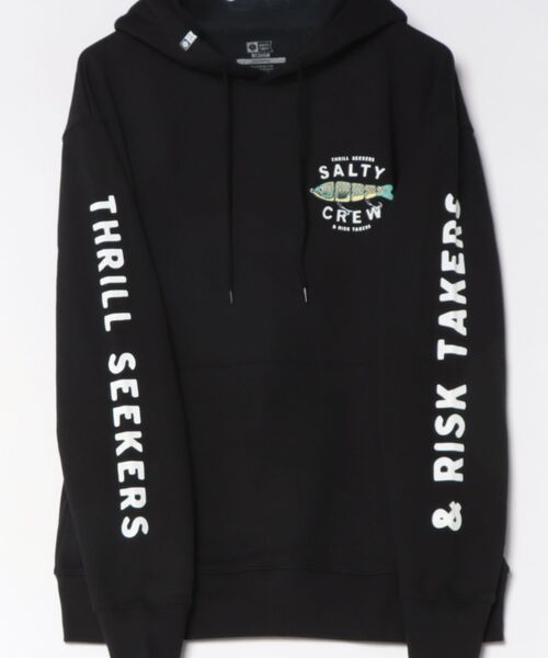 SALTY CREW（ソルティークルー）の「SALTY CREW/ソルティークルー PADDLE TAIL パーカー 76-262（パーカー・メンズ・グレー/ブラック・M/L）」の4枚目の写真