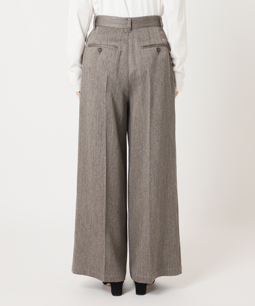 JOURNAL STANDARD(ジャーナルスタンダード)の「SATIN TWEED ワイドパンツ(その他パンツ・レディース・ブラック系その他/ブラウン・36/38)」の21枚目の写真